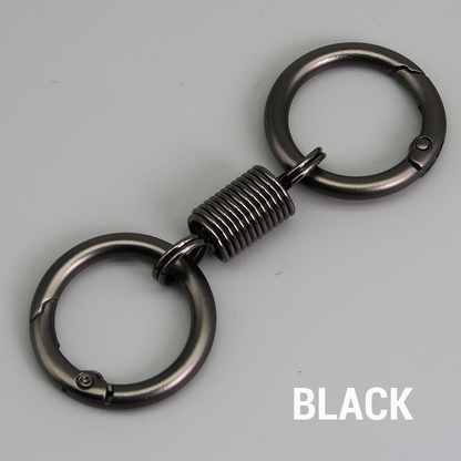 (🔥2024 Last Day Promotion  - 49% off)Nordic Retro Spring Double Ring Keychain
