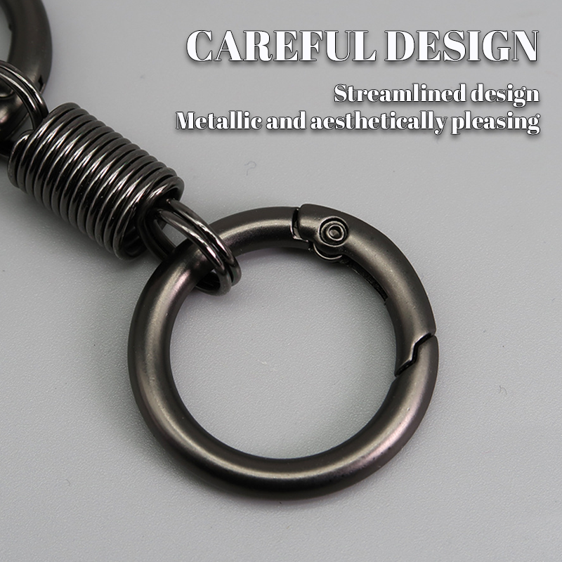 (🔥2024 Last Day Promotion  - 49% off)Nordic Retro Spring Double Ring Keychain