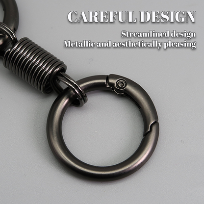 (🔥2024 Last Day Promotion  - 49% off)Nordic Retro Spring Double Ring Keychain