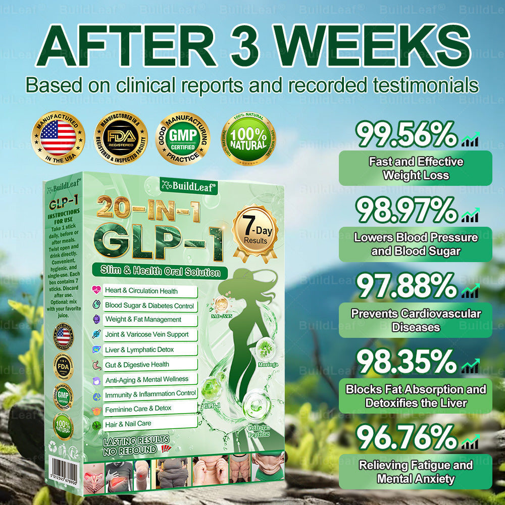 ✨𝘽𝙪𝙞𝙡𝙙𝙇𝙚𝙖𝙛® 𝗚𝗟𝗣-𝟭 𝟐𝟎-𝗶𝗻-𝟭 𝗦𝗹𝗶𝗺 & 𝑯𝒆𝒂𝒍𝒕𝒉 𝑶𝒓𝒂𝒍 𝑺𝒐𝒍𝒖𝒕𝒊𝒐𝒏 (𝑱𝒖𝒔𝒕 𝒐𝒏𝒄𝒆 𝒂 𝒅𝒂𝒚, 𝘃𝗶𝘀𝗶𝗯𝗹𝗲 𝗰𝗵𝗮𝗻𝗴𝗲𝘀 𝗶𝗻 𝟳 𝗱𝗮𝘆𝘀） ✅ 𝘍𝘰𝘳 𝘰𝘣𝘦𝘴𝘪𝘵𝘺, 𝘤𝘢𝘳𝘥𝘪𝘰𝘷𝘢𝘴𝘤𝘶𝘭𝘢𝘳 𝘩𝘦𝘢𝘭𝘵𝘩,𝙙𝙞𝙖𝙗𝙚𝙩𝙚𝙨, 𝙨𝙡𝙚𝙚𝙥 𝐚𝐩𝐧𝐞𝐚, 𝐆𝐮𝐭 𝐇𝐞𝐚𝐥𝐭𝐡, 𝐣𝐨𝐢𝐧𝐭 𝐢𝐬𝐬𝐮𝐞𝐬, 𝐚𝐧𝐝 𝐦𝐨𝐫𝐞🌟