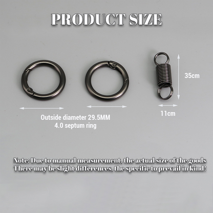 (🔥2024 Last Day Promotion  - 49% off)Nordic Retro Spring Double Ring Keychain