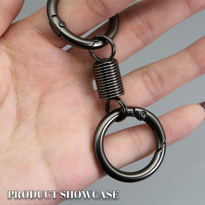 (🔥2024 Last Day Promotion  - 49% off)Nordic Retro Spring Double Ring Keychain