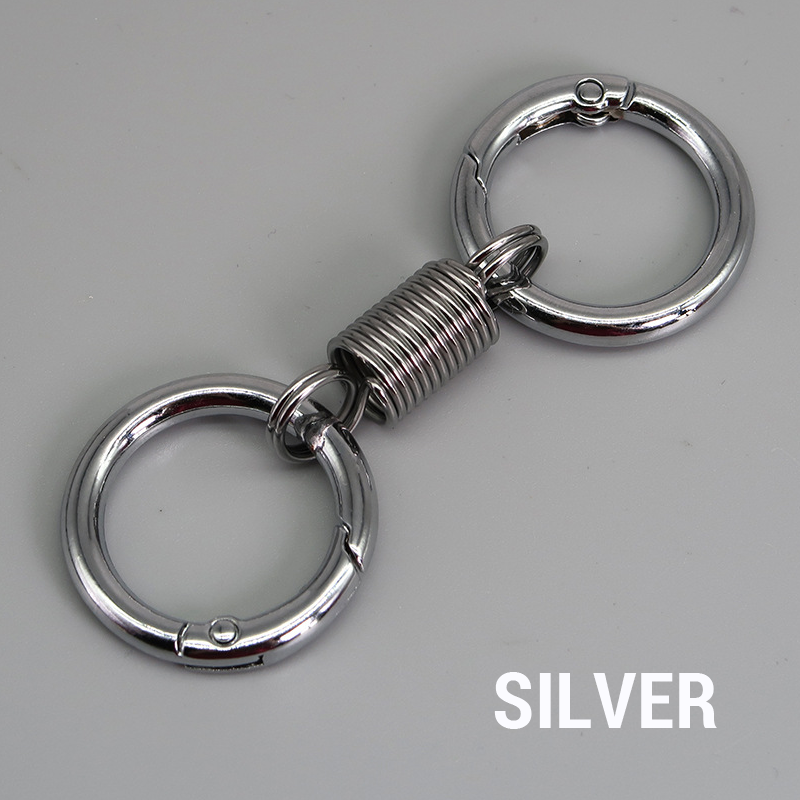 (🔥2024 Last Day Promotion  - 49% off)Nordic Retro Spring Double Ring Keychain